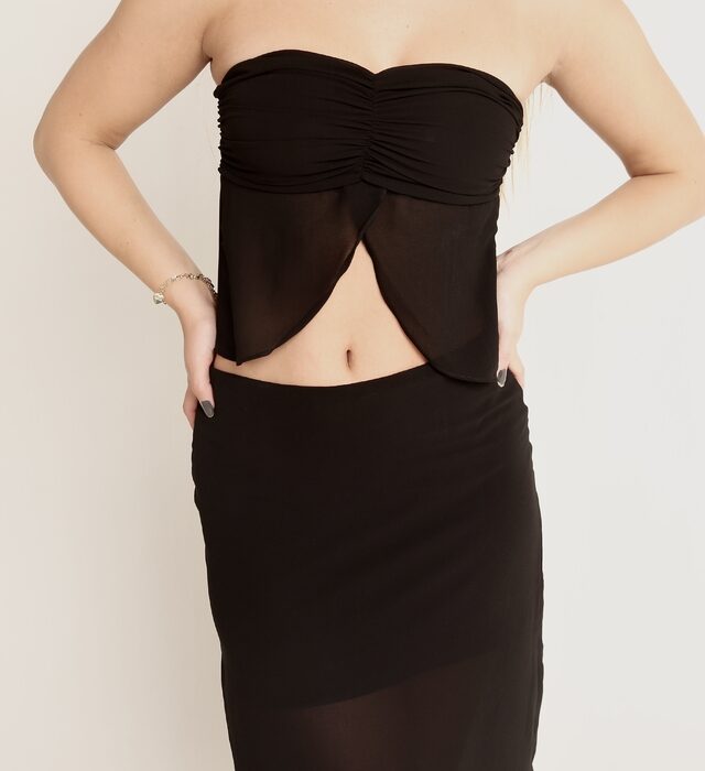 Cropped Jade – preto