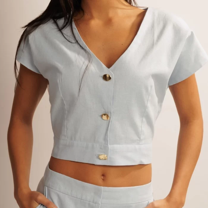 Top Botton Azul