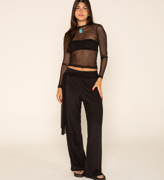 Calça Helena – preto – Comprar em Déjavù Brand